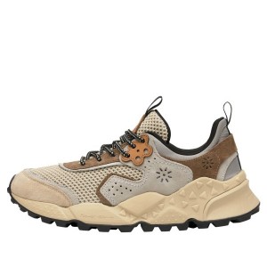 Grey / Beige Flower Mountain KOTETSU Men's Shoes | NZHEGLM