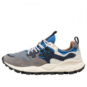 Grey / Blue Flower Mountain YAMANO 3 Men's Shoes | NZPYSDH