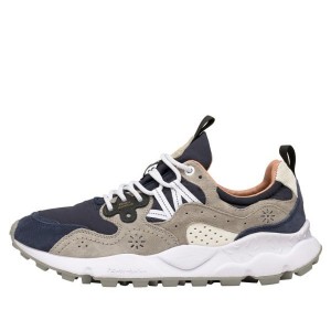 Navy / Grey Flower Mountain YAMANO 3 Men's Shoes | NZPRTDA