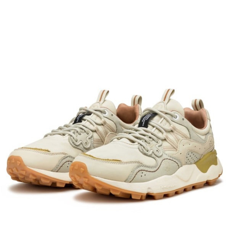 Beige Flower Mountain YAMANO 3 UNI UW Men's Shoes | NZRIBCV