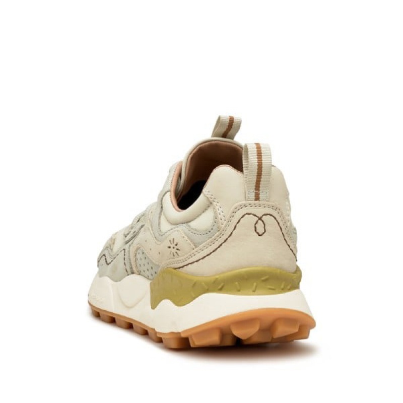 Beige Flower Mountain YAMANO 3 UNI UW Men's Shoes | NZRIBCV