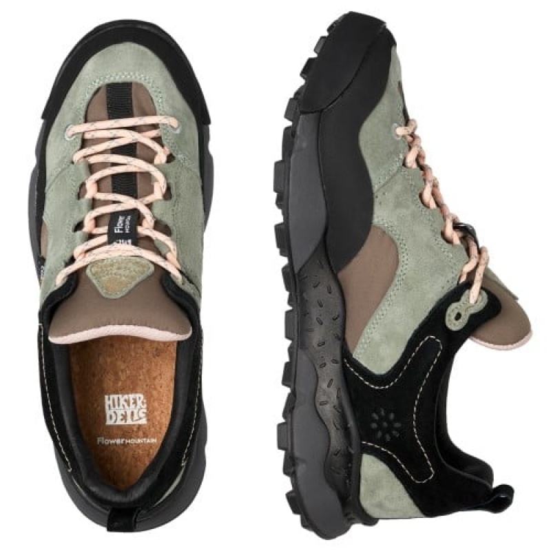 Black / Green Flower Mountain BACK COUNTRY Men's Shoes | NZHECBT