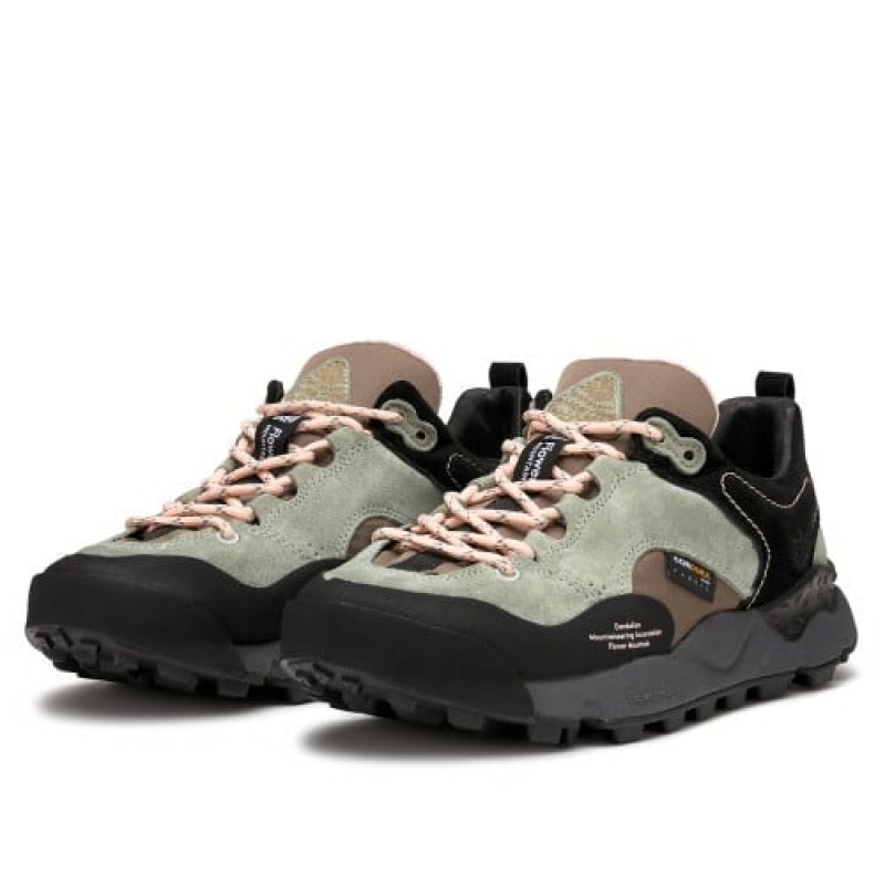 Black / Green Flower Mountain BACK COUNTRY Men's Shoes | NZHECBT