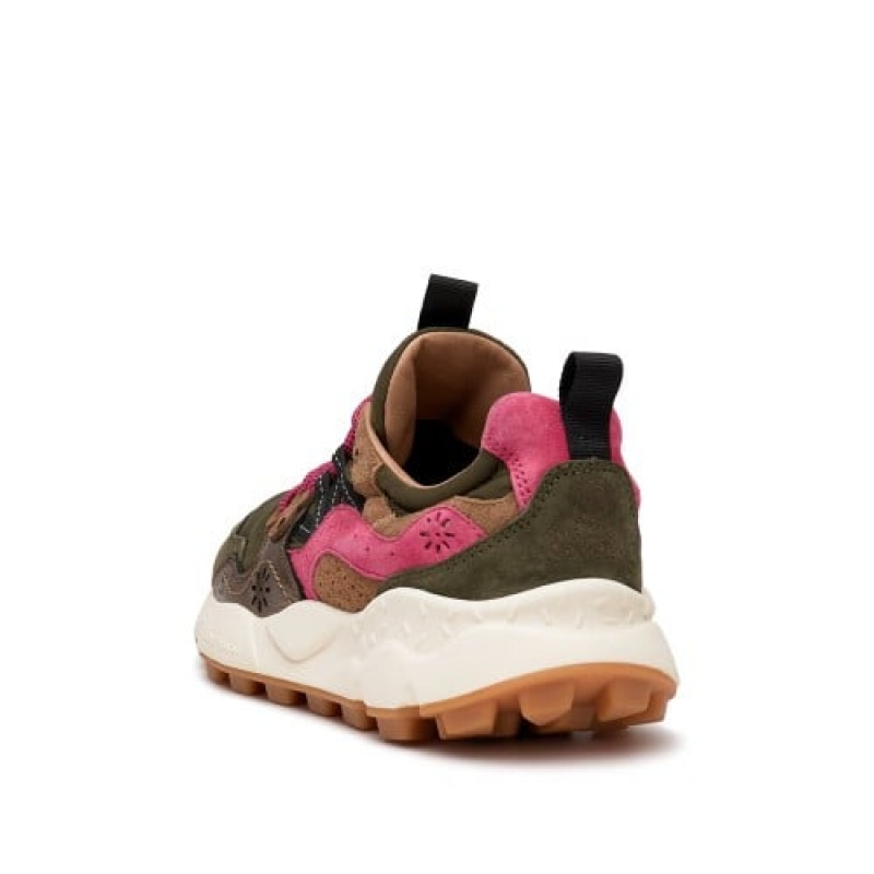 Brown / Pink Flower Mountain YAMANO 3 Women's Shoes | NZYNWAQ