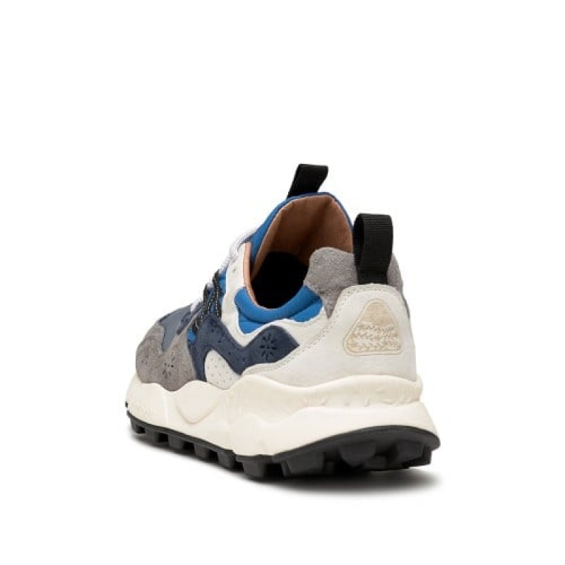 Grey / Blue Flower Mountain YAMANO 3 Men's Shoes | NZPYSDH