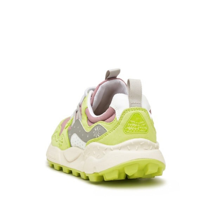 Light Green / Pink Flower Mountain YAMANO 3 Women's Shoes | NZZLUAX