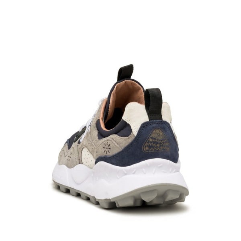 Navy / Grey Flower Mountain YAMANO 3 Men's Shoes | NZPRTDA