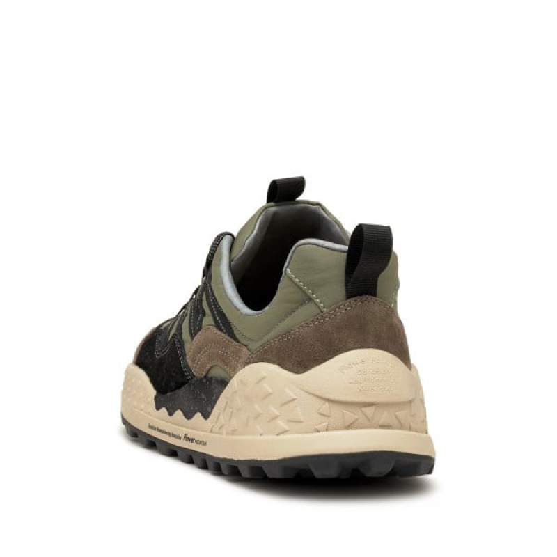 Olive Flower Mountain WASHI Men's Shoes | NZPEBHT