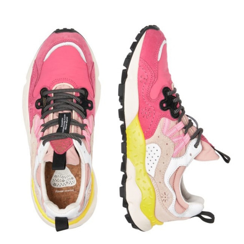 Pink Flower Mountain YAMANO 3 Women's Shoes | NZQTNXD