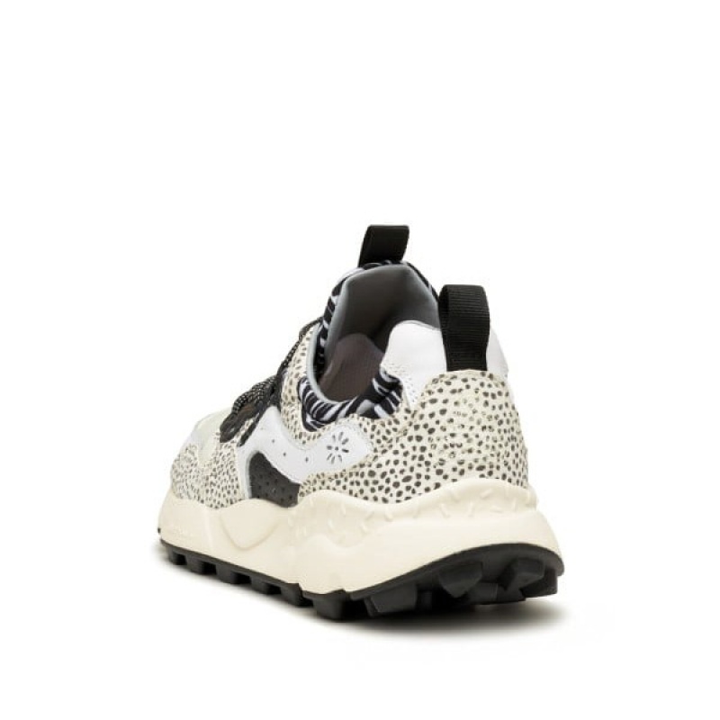 White / Black Flower Mountain YAMANO 3 UNI Men's Shoes | NZDEORQ